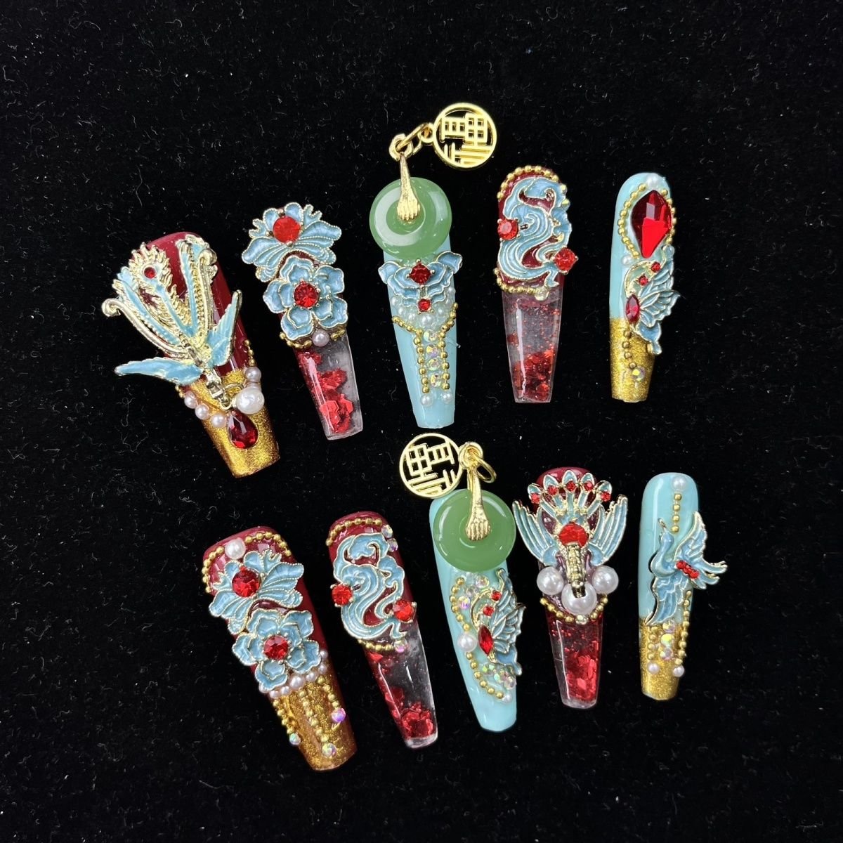 Phoenix Palace-style Press-on Nails