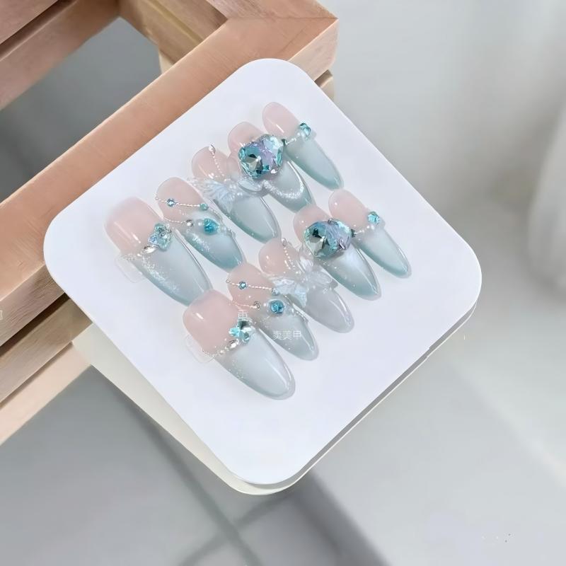 Butterfly Diamond Press-on Nails