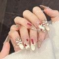 Heart-shaped Candied Hawthorn Lion Press-on Nails