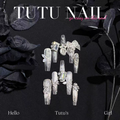 Cat Eye Bowknot Press-on Nails