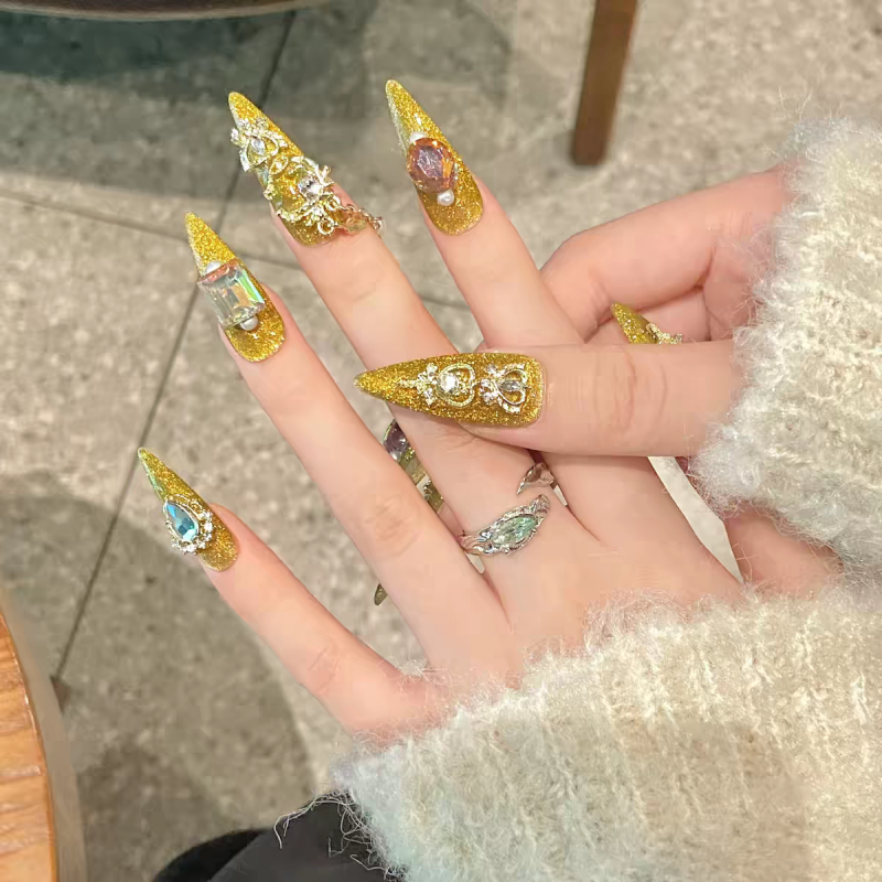 Golden Luxury Press-On Nails