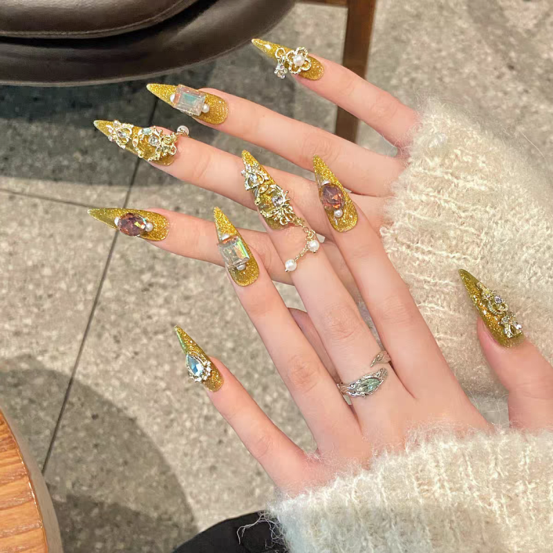 Golden Luxury Press-On Nails