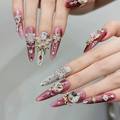 Light Luxury Full Rhinestone Press-On Nails