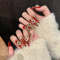 Heavy-Duty Red Press-On Nails