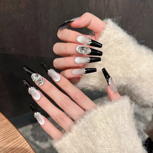Black Cat Eye Press-on Nails