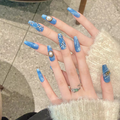 Blue Denim Press-on Nails