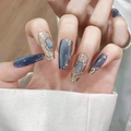 Bulb Cat Eye Press-on Nails