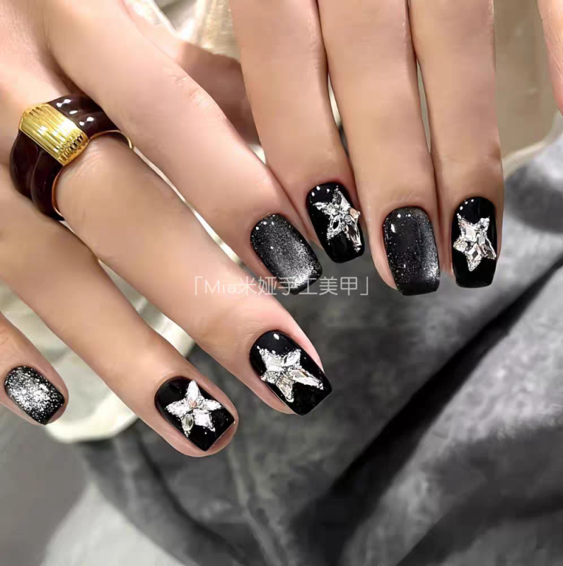 Diamond Star Press-on Nails