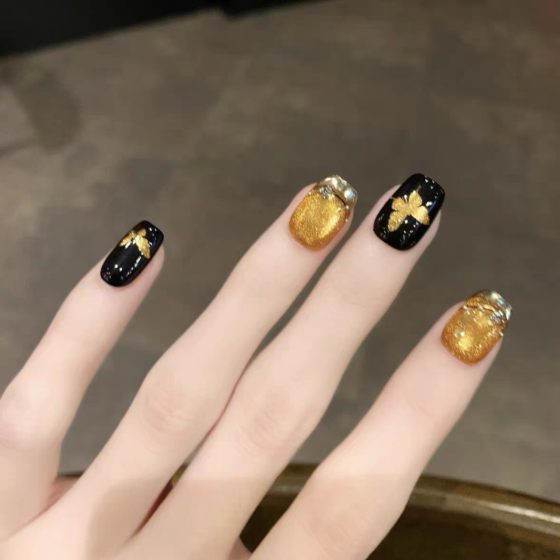 Butterfly Cat Eye Press-on Nails