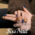 Amber Cat-Eye Press-On Nails