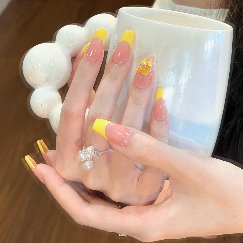 Pastel Yellow Fresh Style Press-On Nails