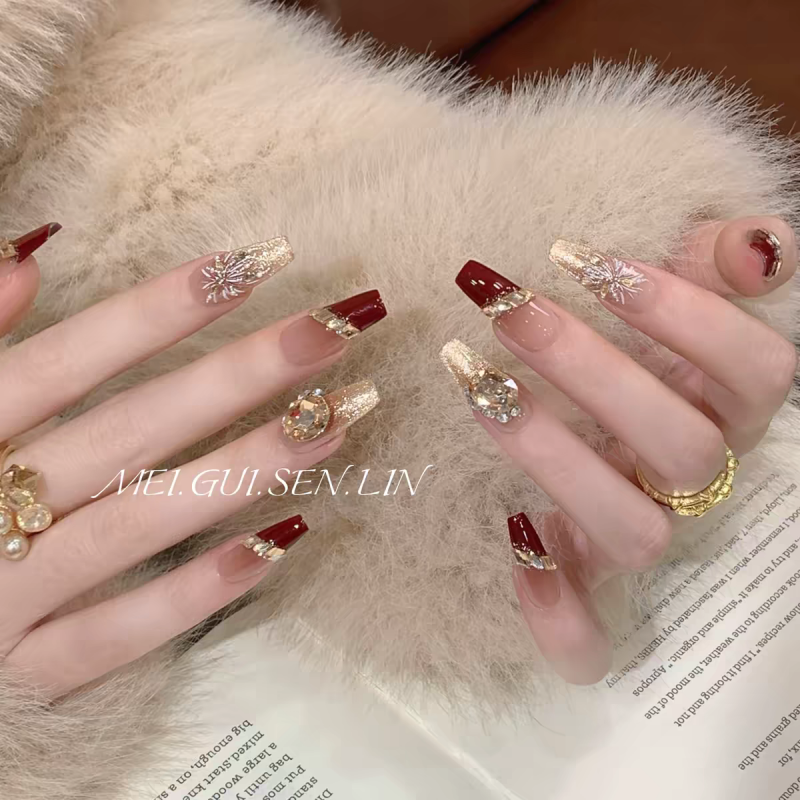 Firework Dazzling Press-On Nails
