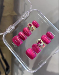 Dragon Fruit Cat Eye Press On Nails