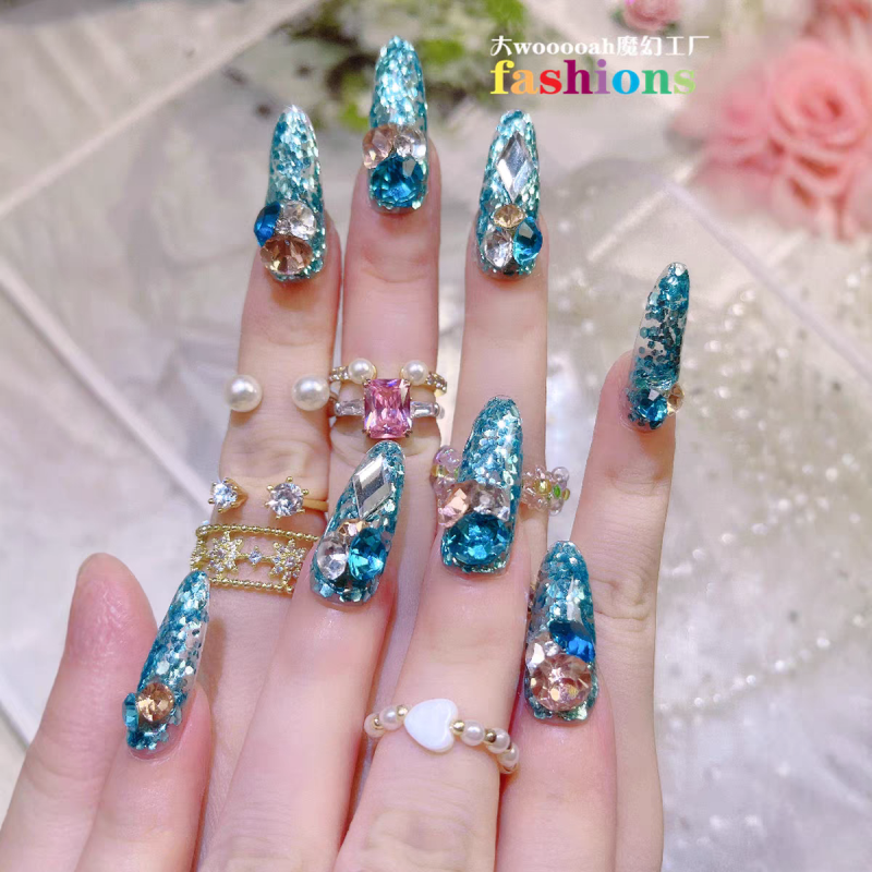 Frozen Themed Press On Nails