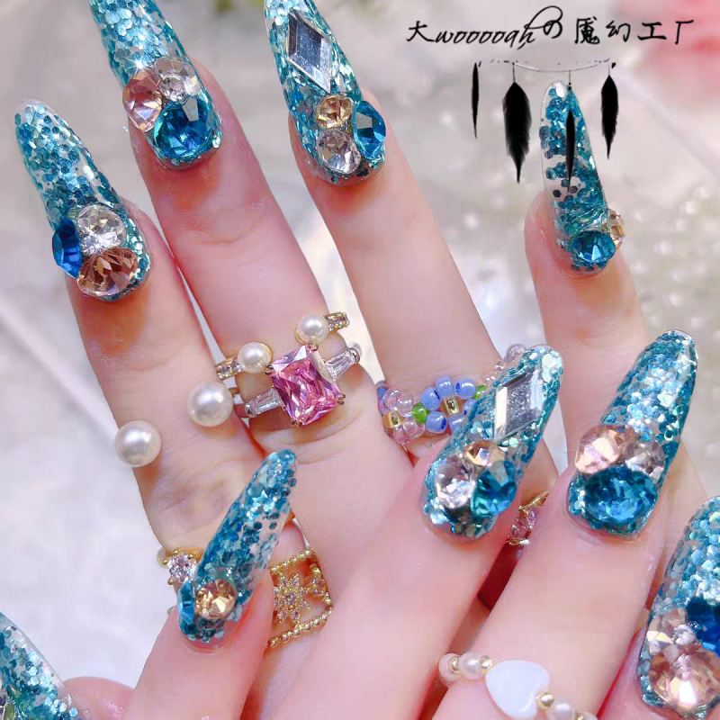 Frozen Themed Press On Nails