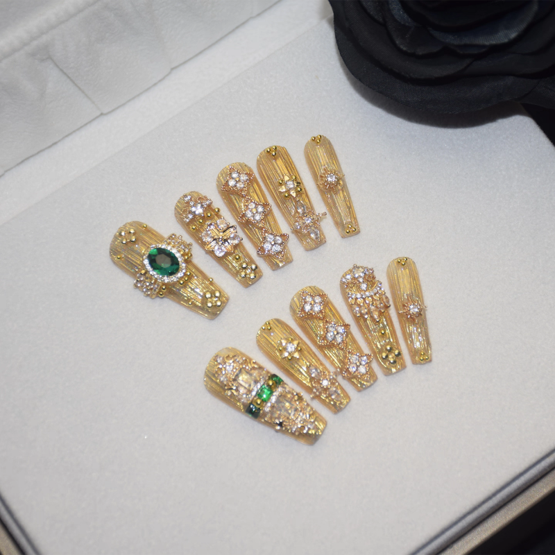 Luxury Gold Press On Nails